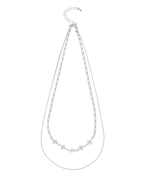 RESEXXY（リゼクシー）の「バロックパールチェーンネックレス（ピアス（両耳用）・レディース・ゴールド/シルバー・FREE）」の5枚目の写真