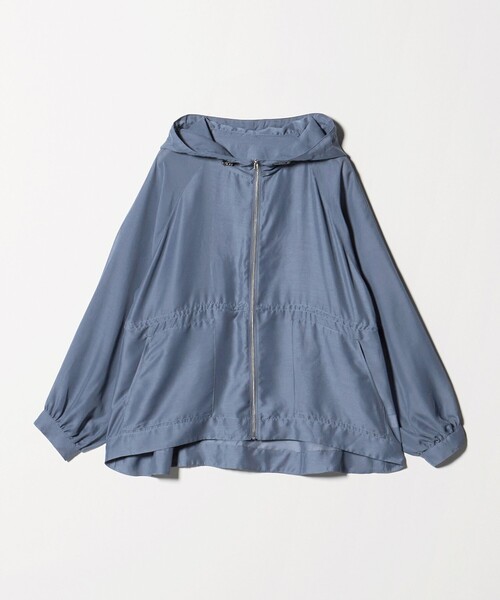 A DAY IN THE LIFE UNITED ARROWS(アデイインザライフユナイテッドアローズ)の「シアー フードブルゾン ‐ウォッシャブル‐<A DAY IN THE LIFE>(ブルゾン・レディース・ロイヤルブルー/ダークグレー/ナチュラル・FREE)」の9枚目の写真