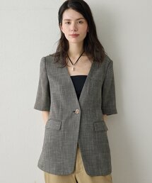 Drawing Numbers | 【Drawing Numbers】カラミハーフスリーブジャケット(テーラードジャケット)