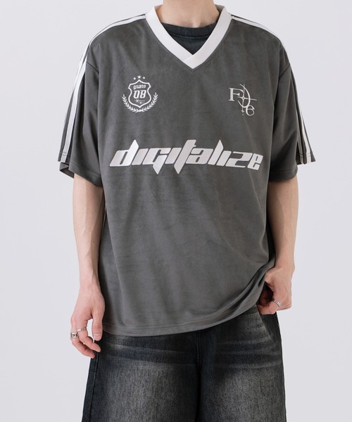 improves(インプローブス)の「カットスエード ゲームシャツ(Tシャツ/カットソー・メンズ・アイボリー/チャコール/ピンク・LARGE/SMALL/MEDIUM)」の10枚目の写真