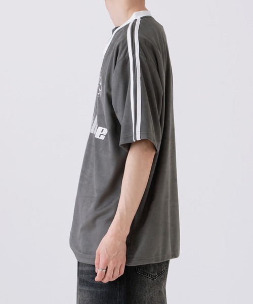 improves(インプローブス)の「カットスエード ゲームシャツ(Tシャツ/カットソー・メンズ・アイボリー/チャコール/ピンク・LARGE/SMALL/MEDIUM)」の11枚目の写真