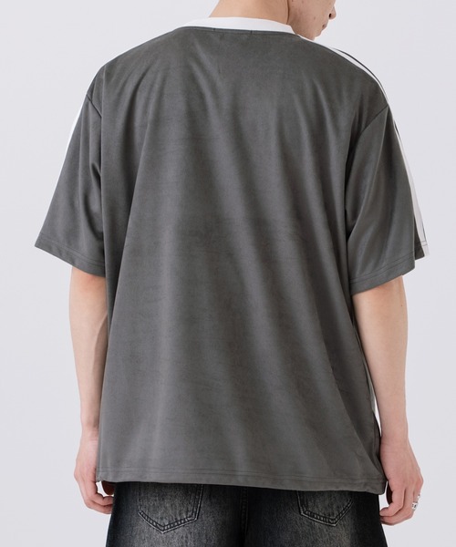 improves(インプローブス)の「カットスエード ゲームシャツ(Tシャツ/カットソー・メンズ・アイボリー/チャコール/ピンク・LARGE/SMALL/MEDIUM)」の12枚目の写真