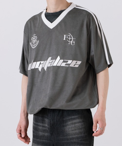 improves(インプローブス)の「カットスエード ゲームシャツ(Tシャツ/カットソー・メンズ・アイボリー/チャコール/ピンク・LARGE/SMALL/MEDIUM)」の14枚目の写真