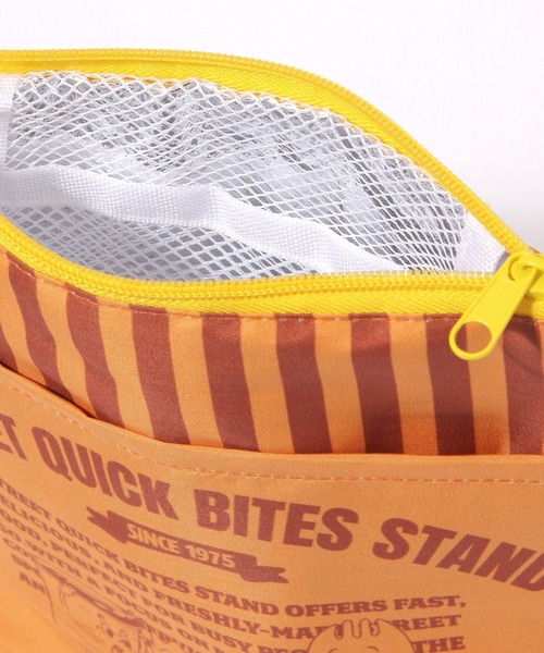 niko and...（ニコアンド）の「【STREET QUICK BITES STAND】保温保冷ポーチ（キッチンツール・レディース・ライトブルー/オレンジ・0）」の3枚目の写真