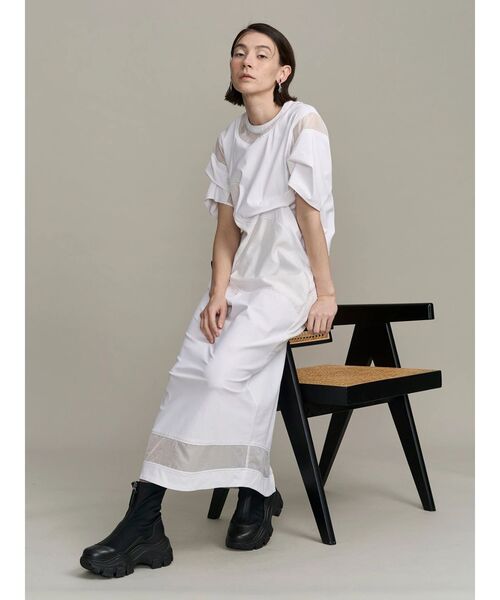 UN3D.(アンスリード)の「SHEER DOCKING OP(ワンピース・レディース・ブラック/ホワイト/その他1・38/36)」の10枚目の写真