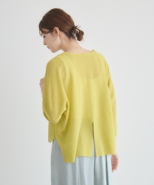 KATHARINE ROSS（キャサリンロス）の「【KATHARINE ROSS】16Gさらっとかのこカーディガン（カーディガン/ボレロ・レディース・イエロー/オフホワイト/ライトブルー・FREE）」の7枚目の写真