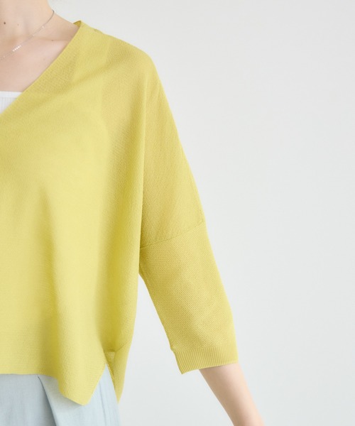 KATHARINE ROSS（キャサリンロス）の「【KATHARINE ROSS】16Gさらっとかのこカーディガン（カーディガン/ボレロ・レディース・イエロー/オフホワイト/ライトブルー・FREE）」の10枚目の写真