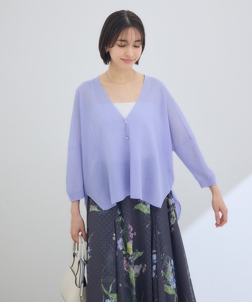 KATHARINE ROSS（キャサリンロス）の「【KATHARINE ROSS】16Gさらっとかのこカーディガン（カーディガン/ボレロ・レディース・イエロー/オフホワイト/ライトブルー・FREE）」の18枚目の写真