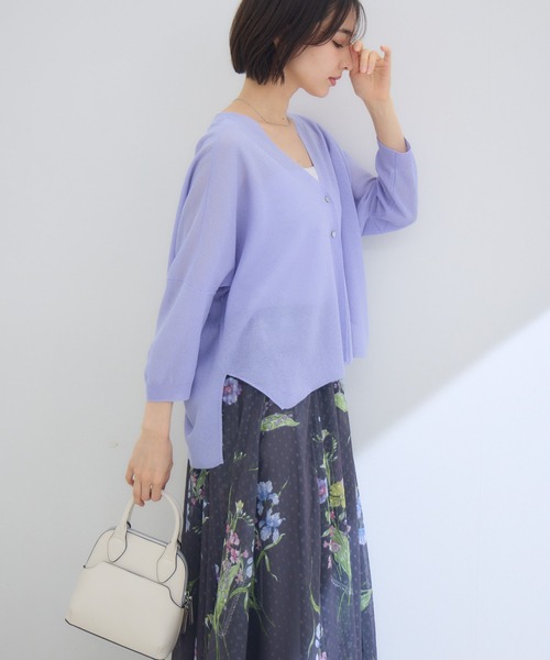 KATHARINE ROSS（キャサリンロス）の「【KATHARINE ROSS】16Gさらっとかのこカーディガン（カーディガン/ボレロ・レディース・イエロー/オフホワイト/ライトブルー・FREE）」の19枚目の写真