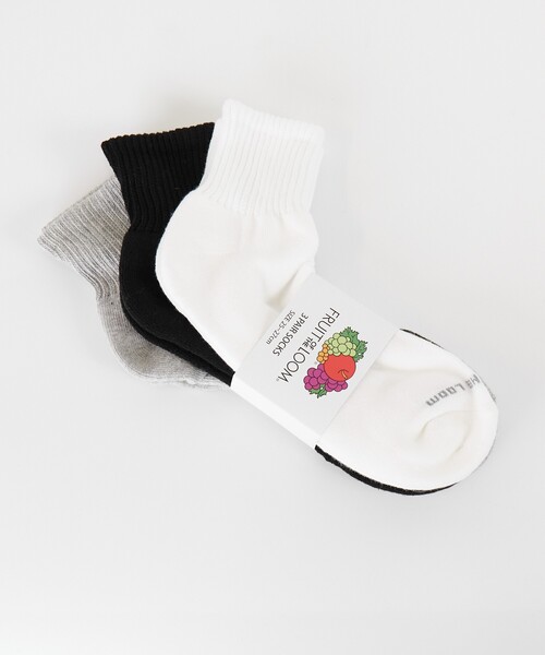 ABAHOUSE（アバハウス）の「FTL81662100Q3Pﾍﾞｰｼｯｸ（ソックス/靴下・メンズ・ホワイト系その他・フリー）」の2枚目の写真