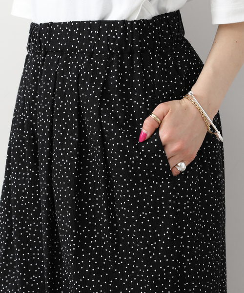 JOURNAL STANDARD LUXE(ジャーナルスタンダード ラックス)の「ドットプリントフロントタックパンツ(その他パンツ・レディース・ブラック・FREE)」の13枚目の写真