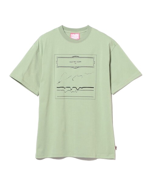 BEAMS T(ビームスティー)の「【別注】WGN / Electric Ocean T-shirt(Tシャツ/カットソー・メンズ・カーキ・XL/L/M)」の2枚目の写真