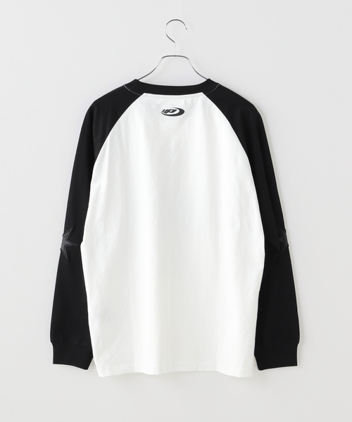 MARK POINT(マークポイント)の「MARK POINT / マークポイント RAGLAN L/S TEE(Tシャツ/カットソー・メンズ・ブラック/パープル・LARGE/MEDIUM)」の3枚目の写真