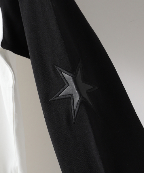 MARK POINT(マークポイント)の「MARK POINT / マークポイント RAGLAN L/S TEE(Tシャツ/カットソー・メンズ・ブラック/パープル・LARGE/MEDIUM)」の4枚目の写真