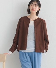 OMNES（オムネス）の「接触冷感クルーネック長袖カーディガン（カーディガン/ボレロ）」