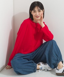 接触冷感クルーネック長袖カーディガン