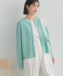 OMNES | 接触冷感クルーネック長袖カーディガン(カーディガン/ボレロ)