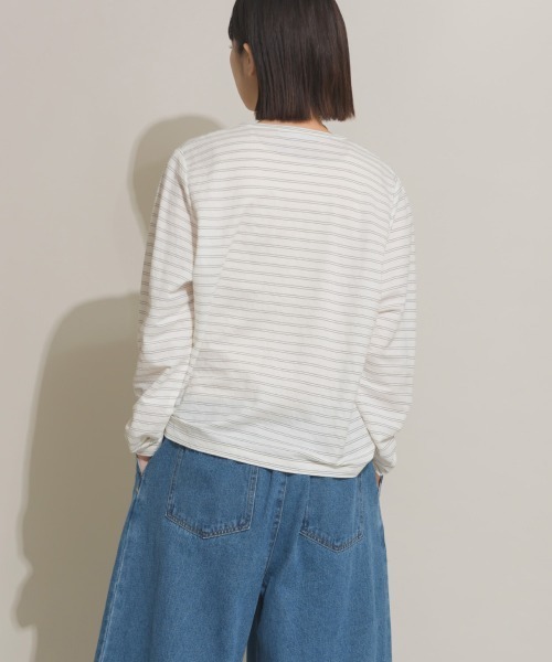 OMNES（オムネス）の「接触冷感クルーネック長袖カーディガン（カーディガン/ボレロ・レディース・グレー系その他/ブラウン/レッド/ダークグレー/ミント/イエロー・FREE）」の14枚目の写真