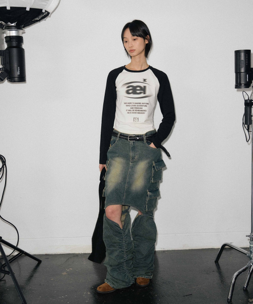 MINAV（ミナブ）の「アーカイブシンボルナグランTシャツ W [クリーム]（Tシャツ/カットソー・レディース・その他・SMALL）」の2枚目の写真