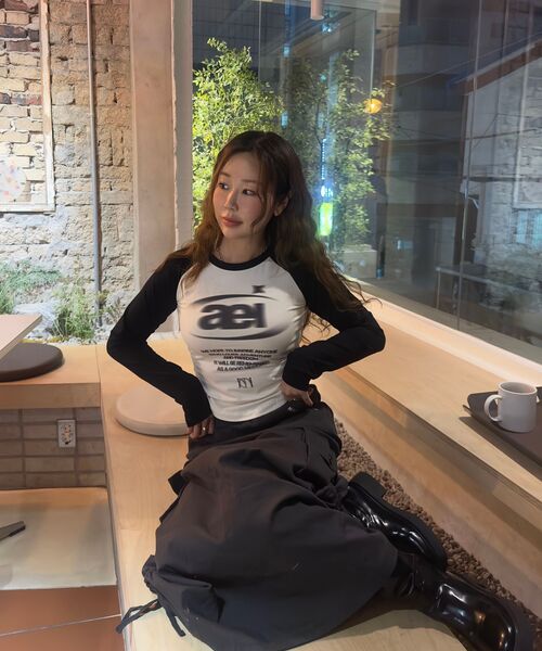 MINAV（ミナブ）の「アーカイブシンボルナグランTシャツ W [クリーム]（Tシャツ/カットソー・レディース・その他・SMALL）」の8枚目の写真