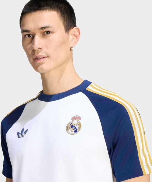 adidas(アディダス)の「レアル・マドリード オリジナルス Tシャツ / アディダス adidas(Tシャツ/カットソー・メンズ・ホワイト・X-LARGE/SMALL/MEDIUM/LARGE/XXX-LARGE/XX-LARGE)」の3枚目の写真