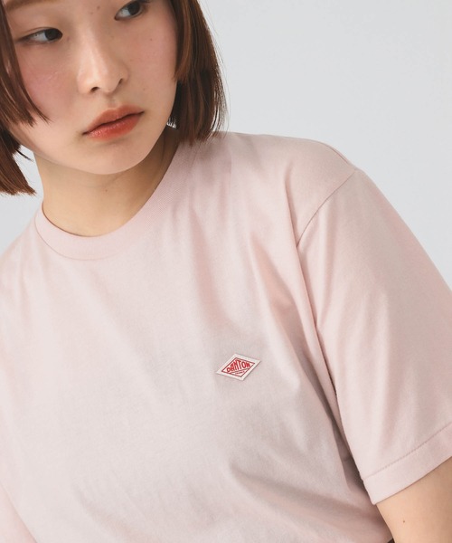 Ray BEAMS（レイビームス）の「【WEB限定】DANTON / ショート Tシャツ（Tシャツ/カットソー・レディース・ベージュ/グリーン系その他2/ホワイト/ピンク/ブラック/ライトブルー・MEDIUM）」の6枚目の写真