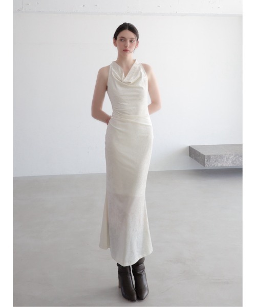 ワンピース maison celon shirring drape velour dress セール】drape velour long dress（ワンピース）｜celon（セロン）の