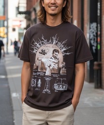 Cotton Expressions（コットンエクスプレッションズ）の「DESIGN TEE/【Cotton Expressions】BRAINS 人類進化グラフィックTシャツ / サイエンス アートプリント ユニセックス オーバーサイズ（Tシャツ/カットソー）」