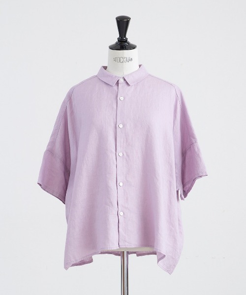 再値下げ！【新品】HEAVENLY(ヘブンリー)コットンリネンスキッパーブラウス heavenly｜コットンリネン ワッシャー クルーネック シャツ 2613092