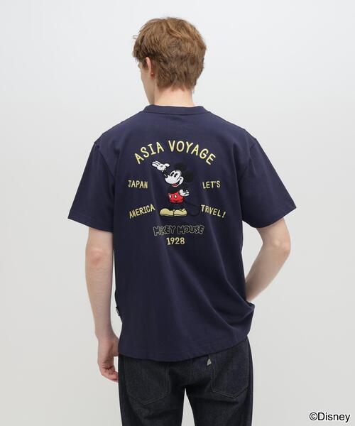 AVIREX(アヴィレックス)の「《Disney Collection》EMBROIDERY T-SHIRT / MICKEY MOUSE / AVIREX / アヴィレックス(Tシャツ/カットソー・メンズ・ネイビー/キナリ・X-LARGE/MEDIUM/XX-LARGE/LARGE)」の11枚目の写真