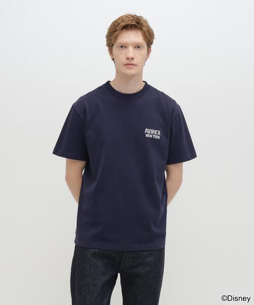 Disney Collection》EMBROIDERY T-SHIRT / MICKEY MOUSE / AVIREX