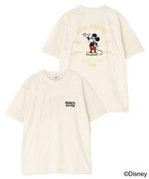 《Disney Collection》EMBROIDERY T-SHIRT / MICKEY MOUSE / AVIREX / アヴィレックス