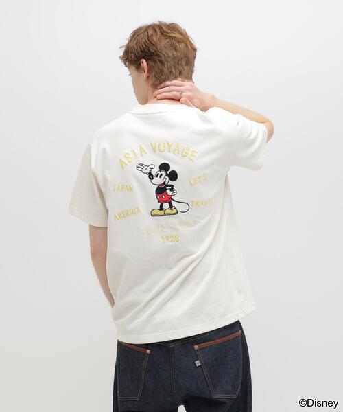 AVIREX(アヴィレックス)の「《Disney Collection》EMBROIDERY T-SHIRT / MICKEY MOUSE / AVIREX / アヴィレックス(Tシャツ/カットソー・メンズ・ネイビー/キナリ・X-LARGE/MEDIUM/XX-LARGE/LARGE)」の20枚目の写真