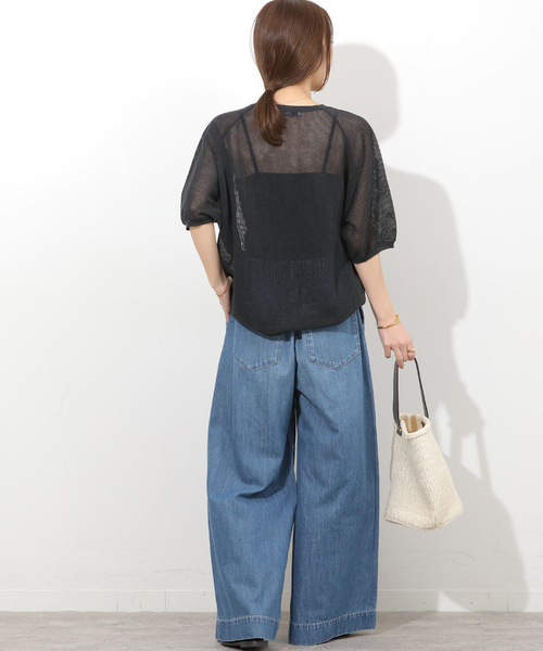 JOURNAL STANDARD relume（ジャーナルスタンダード　レリューム）の「リラックスイージーワイドデニム（デニムパンツ・レディース・サックスブルー/ブルー系その他・38/36）」の6枚目の写真