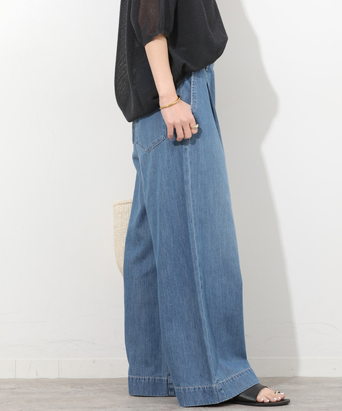 JOURNAL STANDARD relume（ジャーナルスタンダード　レリューム）の「リラックスイージーワイドデニム（デニムパンツ・レディース・サックスブルー/ブルー系その他・38/36）」の9枚目の写真