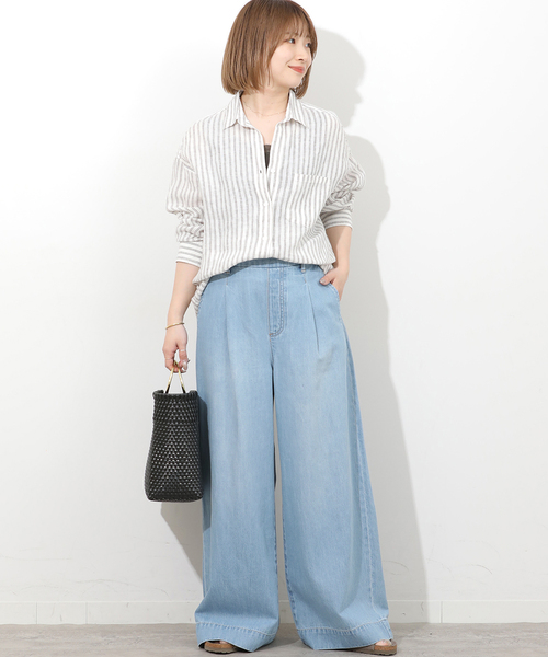 JOURNAL STANDARD relume（ジャーナルスタンダード　レリューム）の「リラックスイージーワイドデニム（デニムパンツ・レディース・サックスブルー/ブルー系その他・38/36）」の11枚目の写真