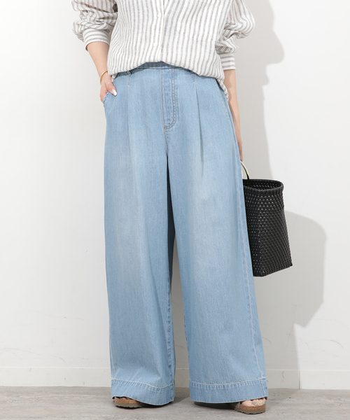 JOURNAL STANDARD relume（ジャーナルスタンダード　レリューム）の「リラックスイージーワイドデニム（デニムパンツ・レディース・サックスブルー/ブルー系その他・38/36）」の14枚目の写真