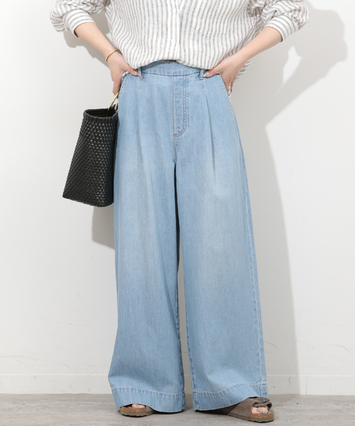 JOURNAL STANDARD relume（ジャーナルスタンダード　レリューム）の「リラックスイージーワイドデニム（デニムパンツ・レディース・サックスブルー/ブルー系その他・38/36）」の15枚目の写真