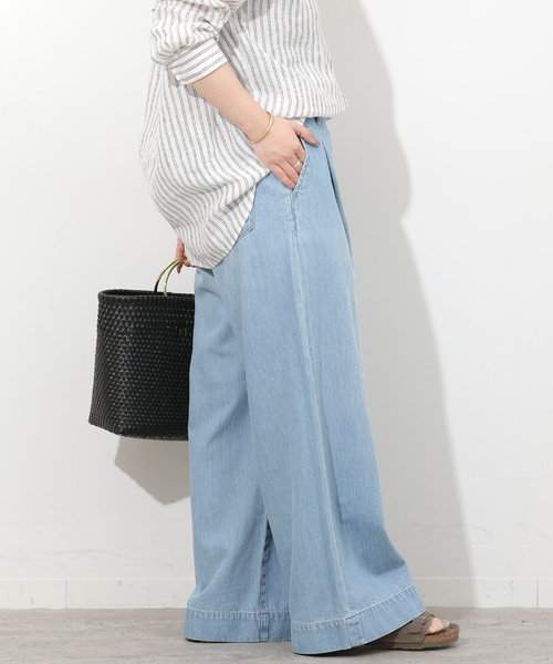 JOURNAL STANDARD relume（ジャーナルスタンダード　レリューム）の「リラックスイージーワイドデニム（デニムパンツ・レディース・サックスブルー/ブルー系その他・38/36）」の16枚目の写真