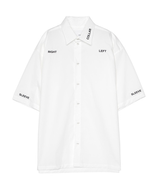 yoshiokubo(ヨシオクボ)の「yoshiokubo ヨシオクボ / TYPOGRAPHY S/S SHIRT タイポグラフィーショートスリーブシャツ / YKS26201(シャツ/ブラウス・メンズ・ホワイト/ブラック・2)」の9枚目の写真