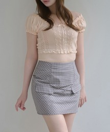 Check audrey mini skirt / チェックオードリーミニスカート