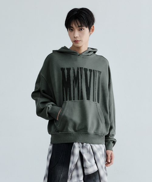MAISON MINED(メゾンミネド)の「MMXVIII VINTAGE HOODIE DUSTY MINT(パーカー・レディース・その他・SMALL/MEDIUM/LARGE)」の3枚目の写真