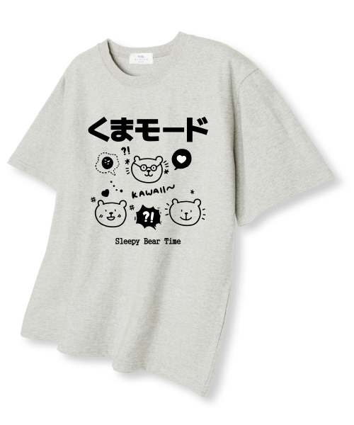 TI.GLAKE(ティーグレイク)の「スリーピーベア オーバーサイズ 半袖Tシャツ オートミール(Tシャツ/カットソー・メンズ・その他・LARGE/X-LARGE/XX-LARGE)」の1枚目の写真