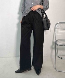 AS KNOW AS plus | ◯ベルト付き ワンポイント刺繍 ストレートチノパンツ(チノパンツ)