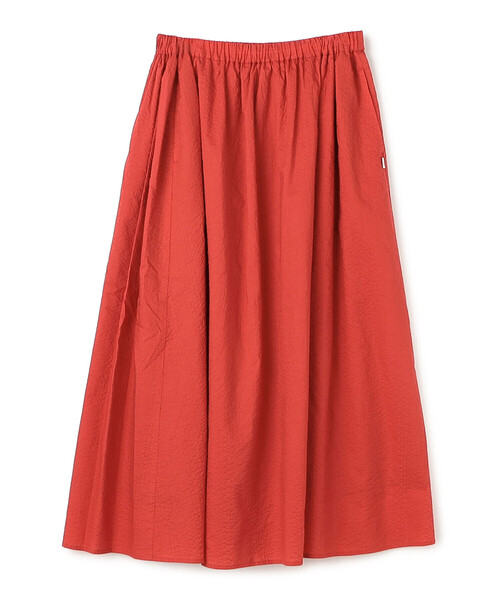DANTON（ダントン）の「Women's Seersucker Gather Skirt（スカート・レディース・イエロー/ブラック/レッド/オフホワイト・36）」の4枚目の写真