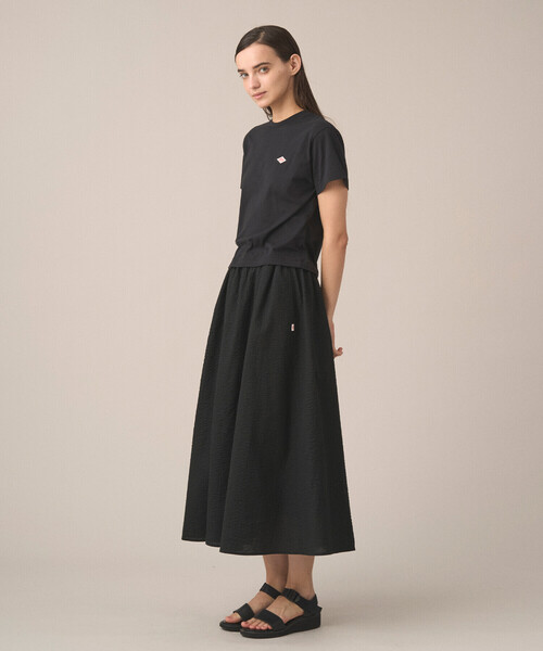 DANTON（ダントン）の「Women's Seersucker Gather Skirt（スカート・レディース・イエロー/ブラック/レッド/オフホワイト・36）」の15枚目の写真