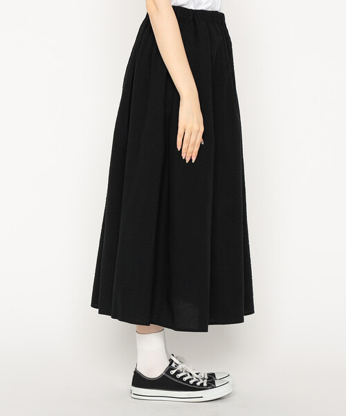 DANTON（ダントン）の「Women's Seersucker Gather Skirt（スカート・レディース・イエロー/ブラック/レッド/オフホワイト・36）」の12枚目の写真