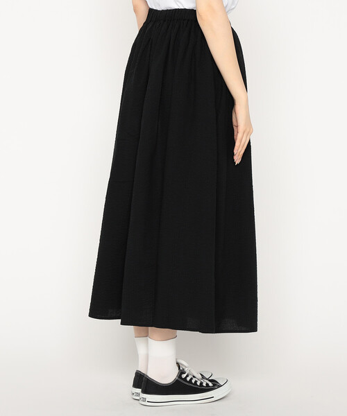 DANTON（ダントン）の「Women's Seersucker Gather Skirt（スカート・レディース・イエロー/ブラック/レッド/オフホワイト・36）」の11枚目の写真
