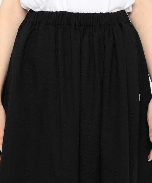 DANTON（ダントン）の「Women's Seersucker Gather Skirt（スカート・レディース・イエロー/ブラック/レッド/オフホワイト・36）」の9枚目の写真