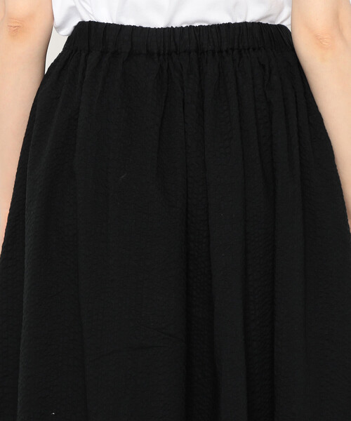 DANTON（ダントン）の「Women's Seersucker Gather Skirt（スカート・レディース・イエロー/ブラック/レッド/オフホワイト・36）」の8枚目の写真